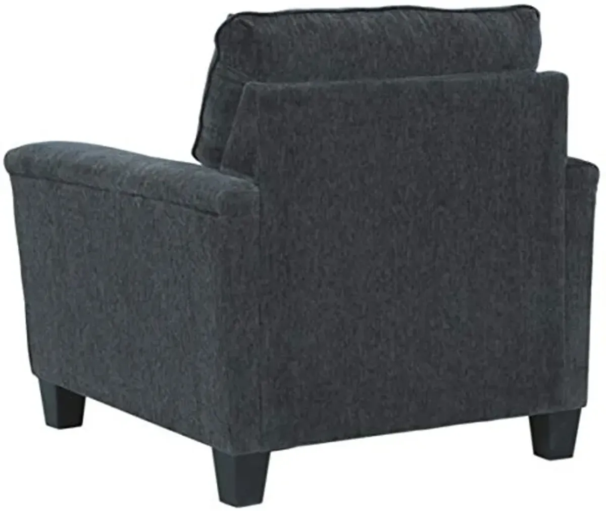 Signature Design by Ashley Abinger Chenille Contemporary Chair, Dark Gray