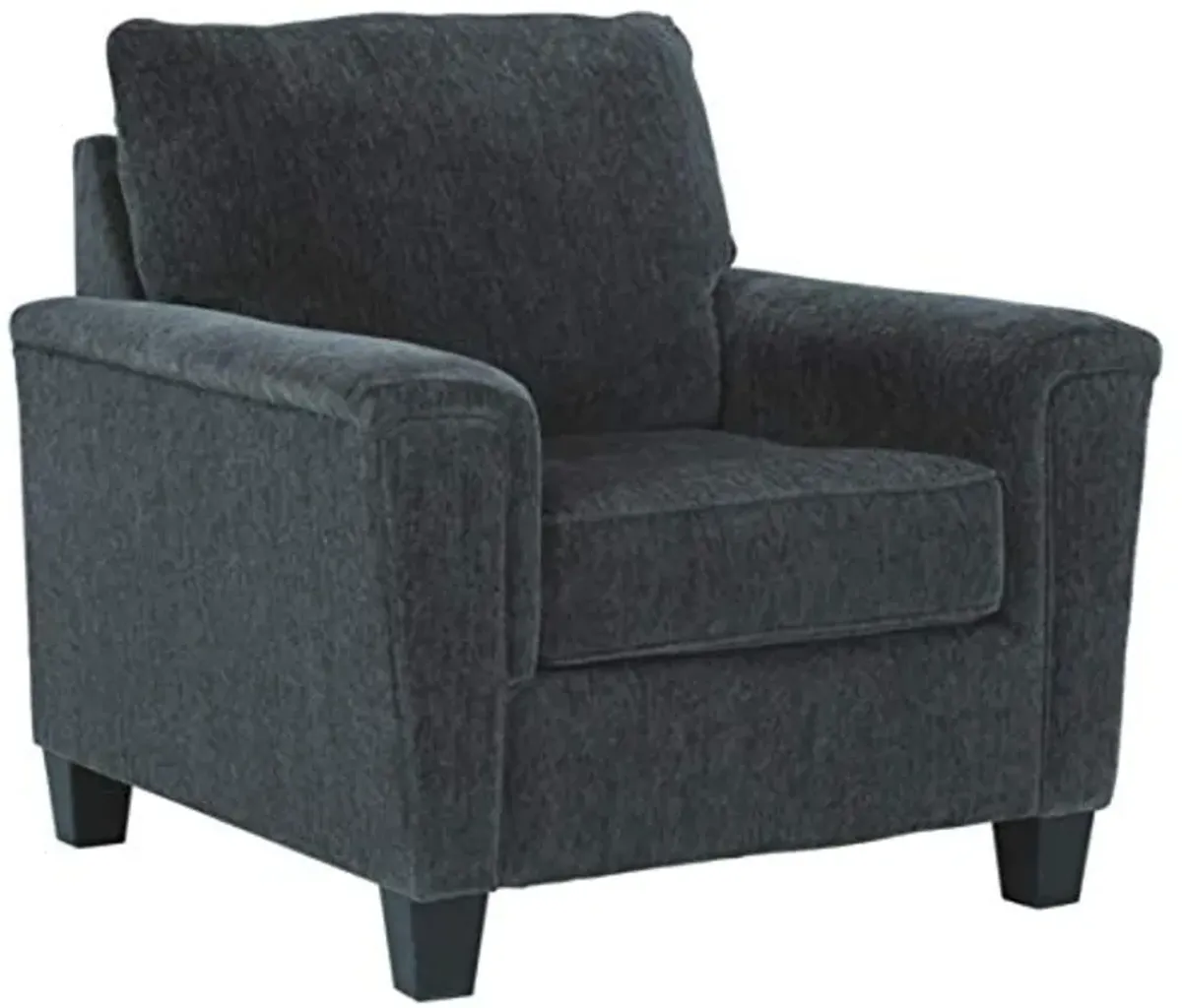 Signature Design by Ashley Abinger Chenille Contemporary Chair, Dark Gray