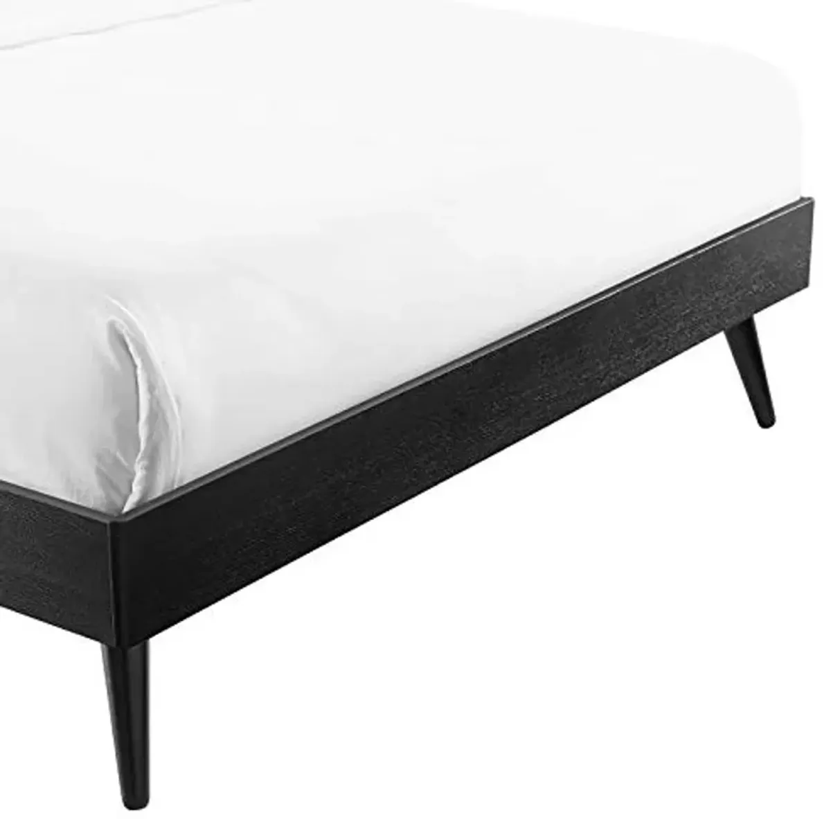 Modway Margo King Wood Platform Bed Frame in Black