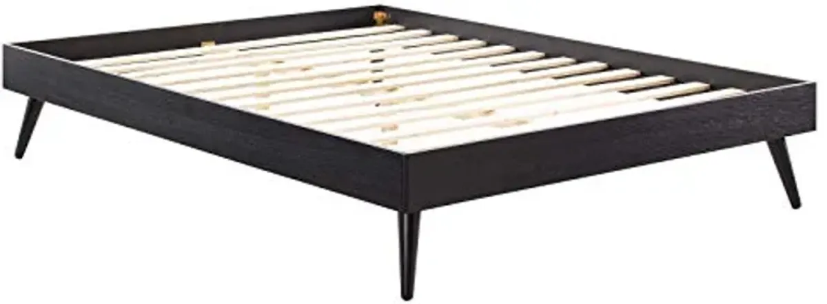 Modway Margo King Wood Platform Bed Frame in Black