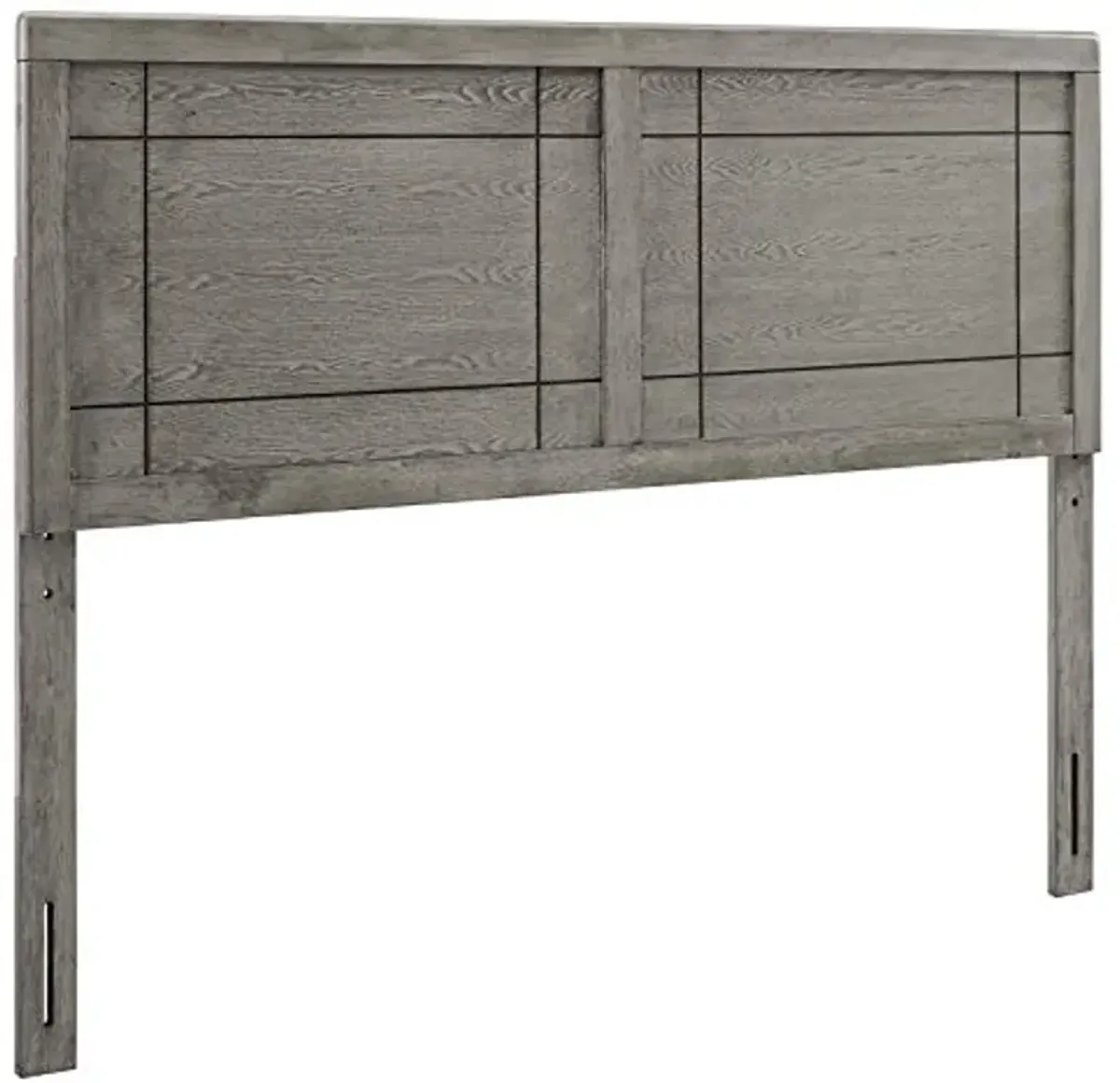 Modway Archie Queen Wood Headboard in Gray