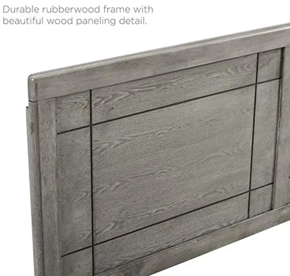 Modway Archie Queen Wood Headboard in Gray