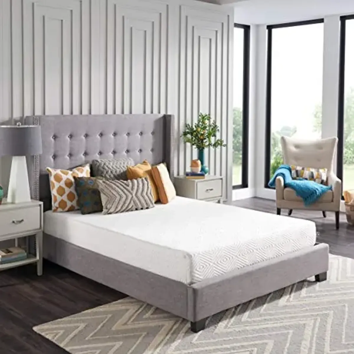 Sealy 8" Firm Adaptive Memory Foam Mattress with CopperChill Technology, Cooling Memory Foam Mattress for Pressure Relief, Twin, White