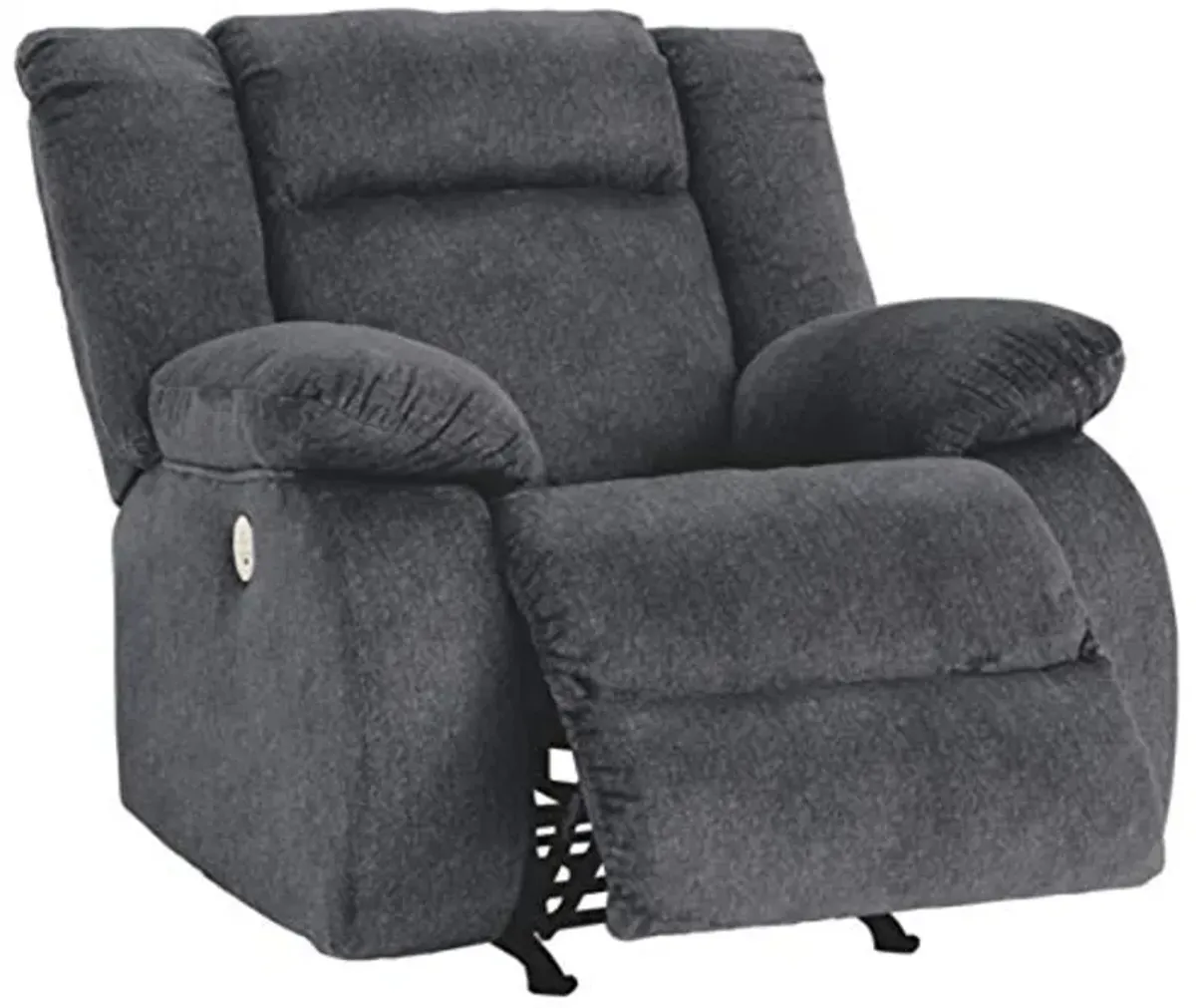 Signature Design by Ashley Burkner Adjustable Power Rocker Recliner with USB Charging, Gray