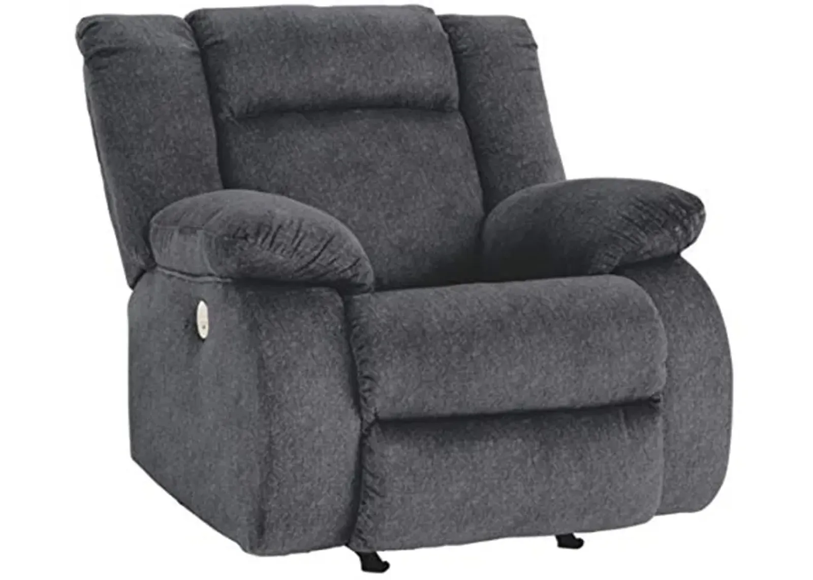 Signature Design by Ashley Burkner Adjustable Power Rocker Recliner with USB Charging, Gray