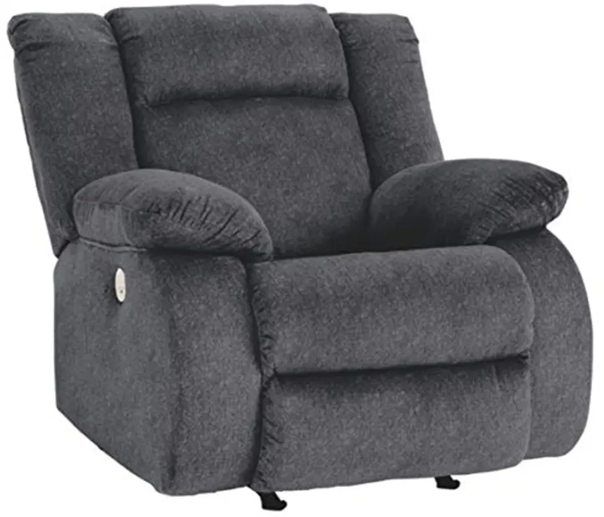 Signature Design by Ashley Burkner Adjustable Power Rocker Recliner with USB Charging, Gray