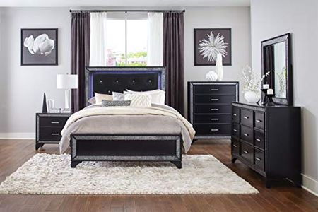 Lexicon Slater Panel Bed, Cal King, Black