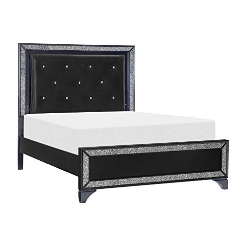 Lexicon Slater Panel Bed, King, Black