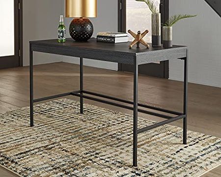Signature Design by Ashley Yarlow Urban Industrial 48" Home Office Writing Desk, Black