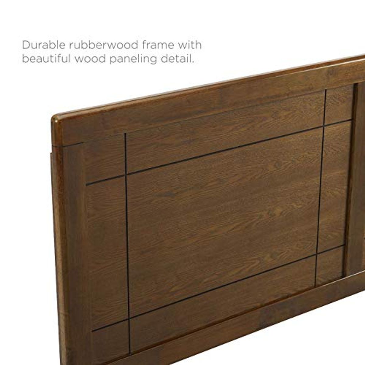 Modway MOD-6220-WAL Archie Twin Wood Headboard, Walnut