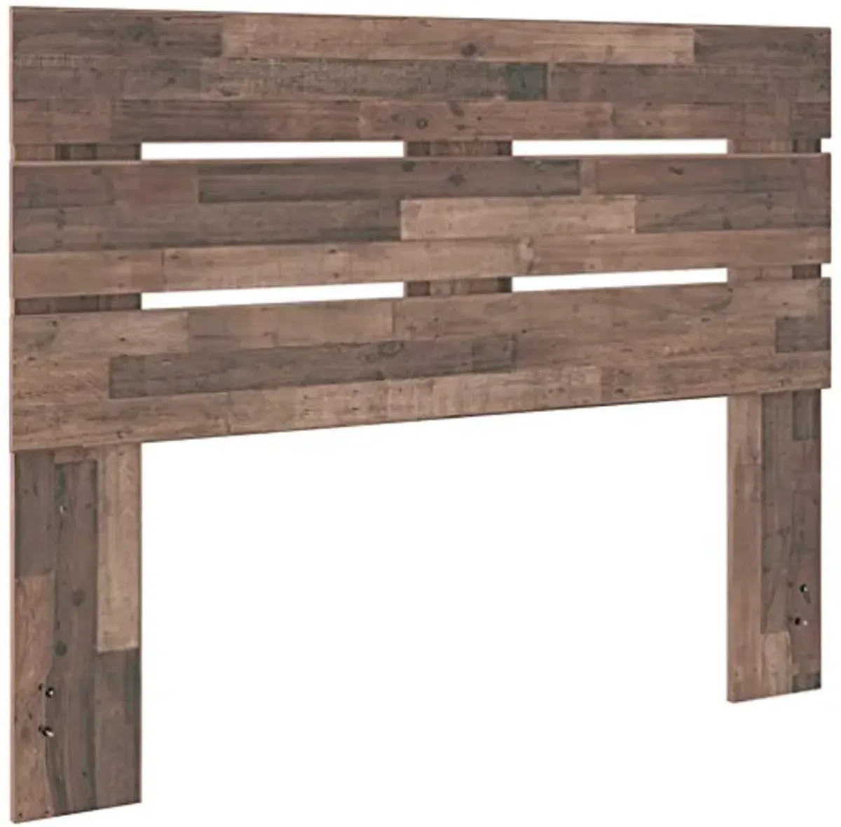 Signature Design by Ashley Neilsville Butcher Block Panel Headboard, Queen, Brown