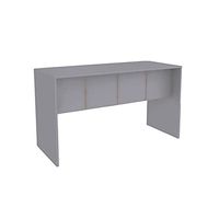 Manhattan Comfort Cornelia Mid Century Modern Home Office Modular Desk Table, 35.4", Grey