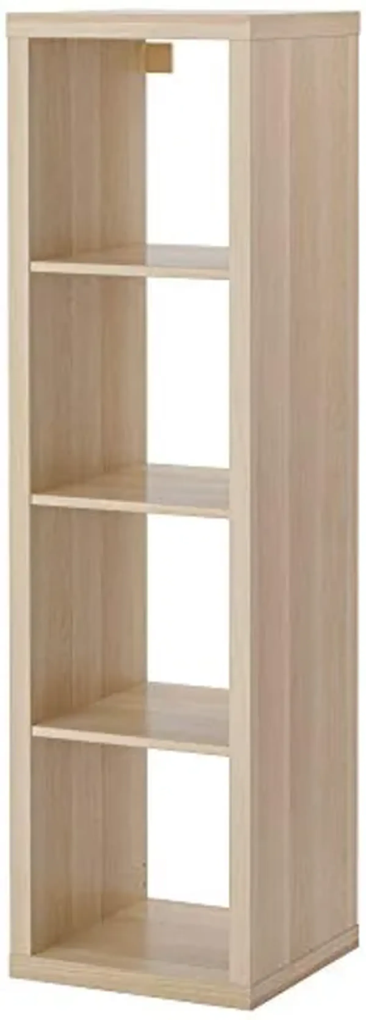 IKEA KALLAX shelving unit white stained oak effect (42x39x147 cm) 4 shelf