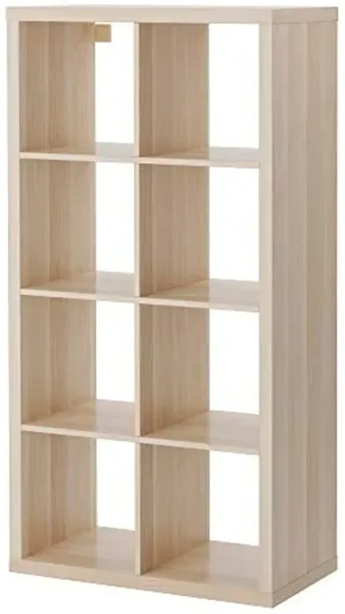 Ikea KALLAX shelving unit white stained oak effect (77x39x147 cm) 8 shelf
