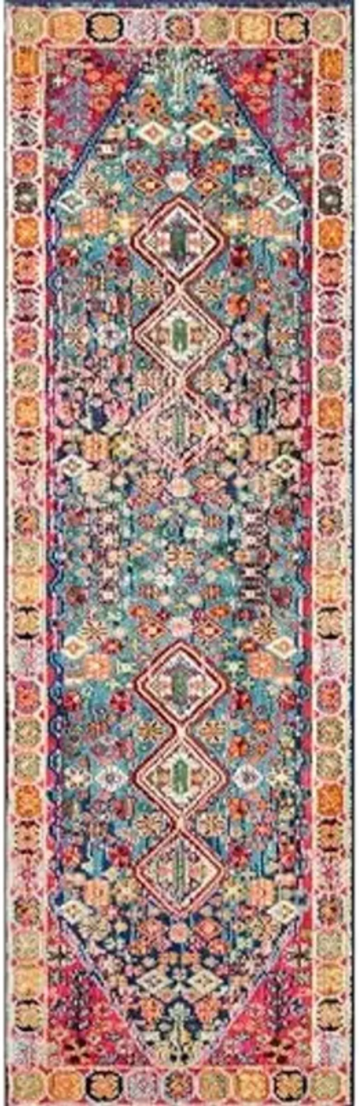 nuLOOM Erline Colorful Bohemian Runner Rug, 2' 6" x 6', Multi