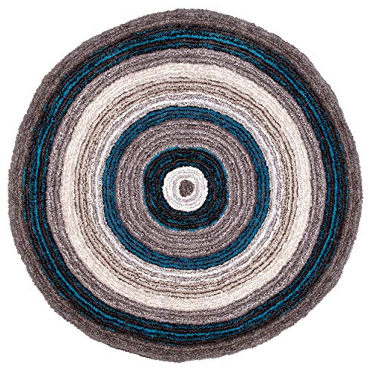 nuLOOM Drey Striped Shag Area Rug, 6' x 9' Oval, Blue Multi