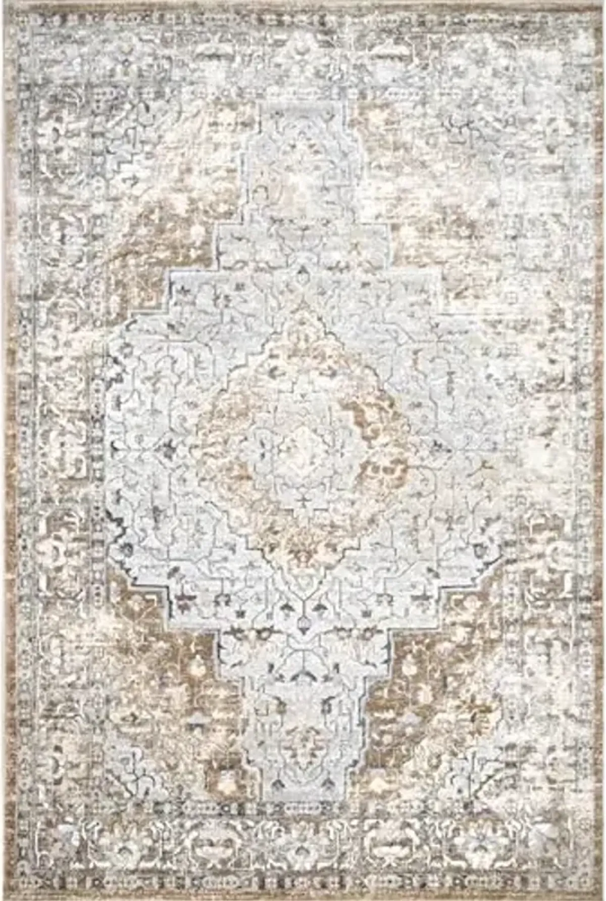 nuLOOM Vintage Medallion Thea Runner Rug, 2' x 8', Beige
