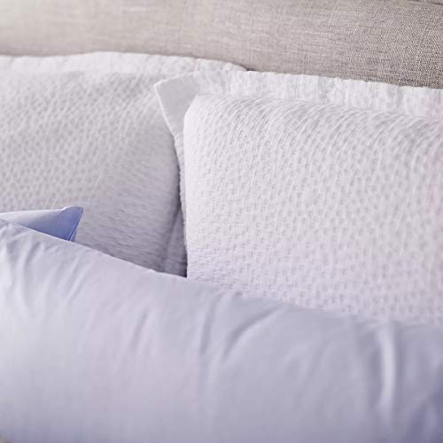 Matouk Costa Cotton Matelassé Euro Pillow Sham White
