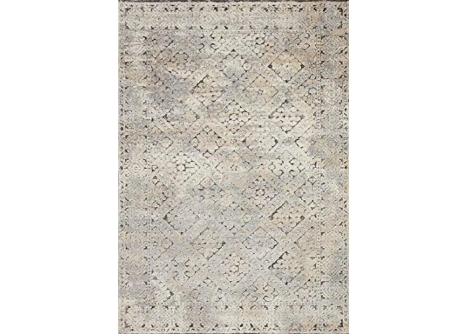 Loloi Theory 7'-10" x 10'-10" Area Rug in Grey/Sand - Neutral Area Rug for Any Room, High-Traffic Rug, Easy Clean Soft Rug for Living Room, Bedroom, Dining Area, Home Office