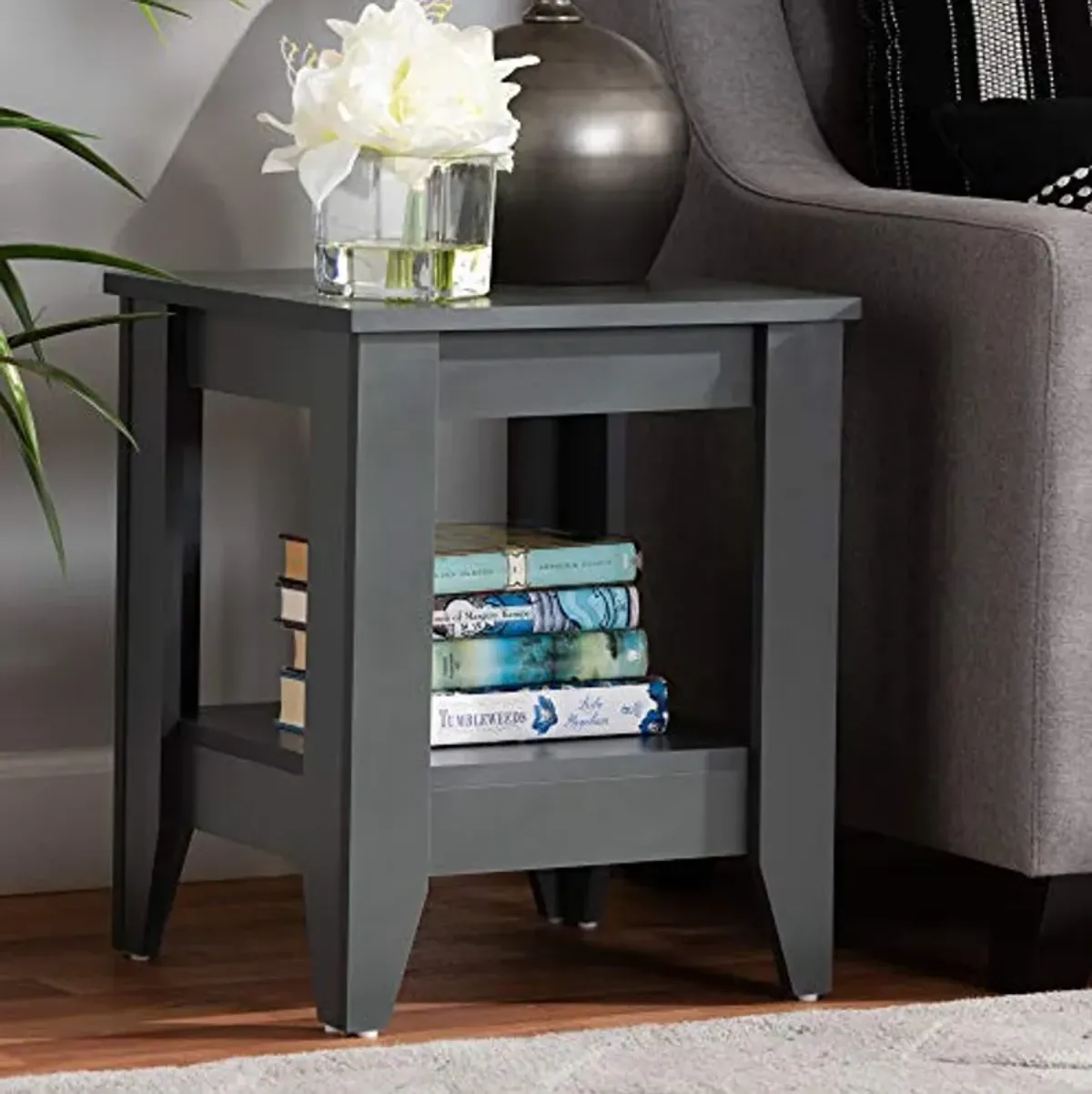 Baxton Studio Audra End Tables, Grey