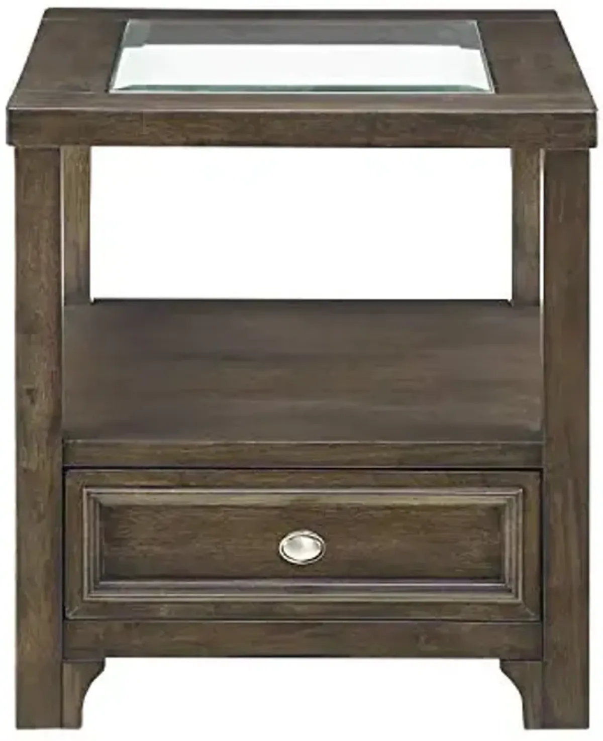 Lexicon Hume End Table, Charcoal Brown