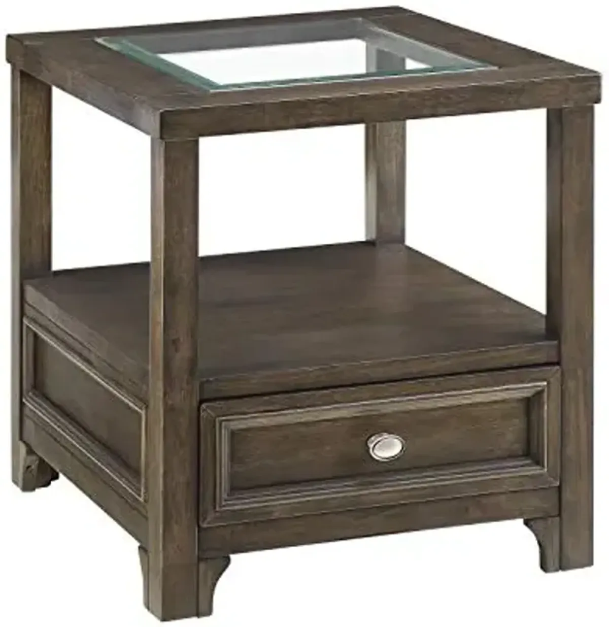 Lexicon Hume End Table, Charcoal Brown