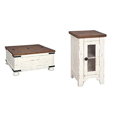 Signature Design by Ashley Wystfield Farmhouse Storage Coffee Table