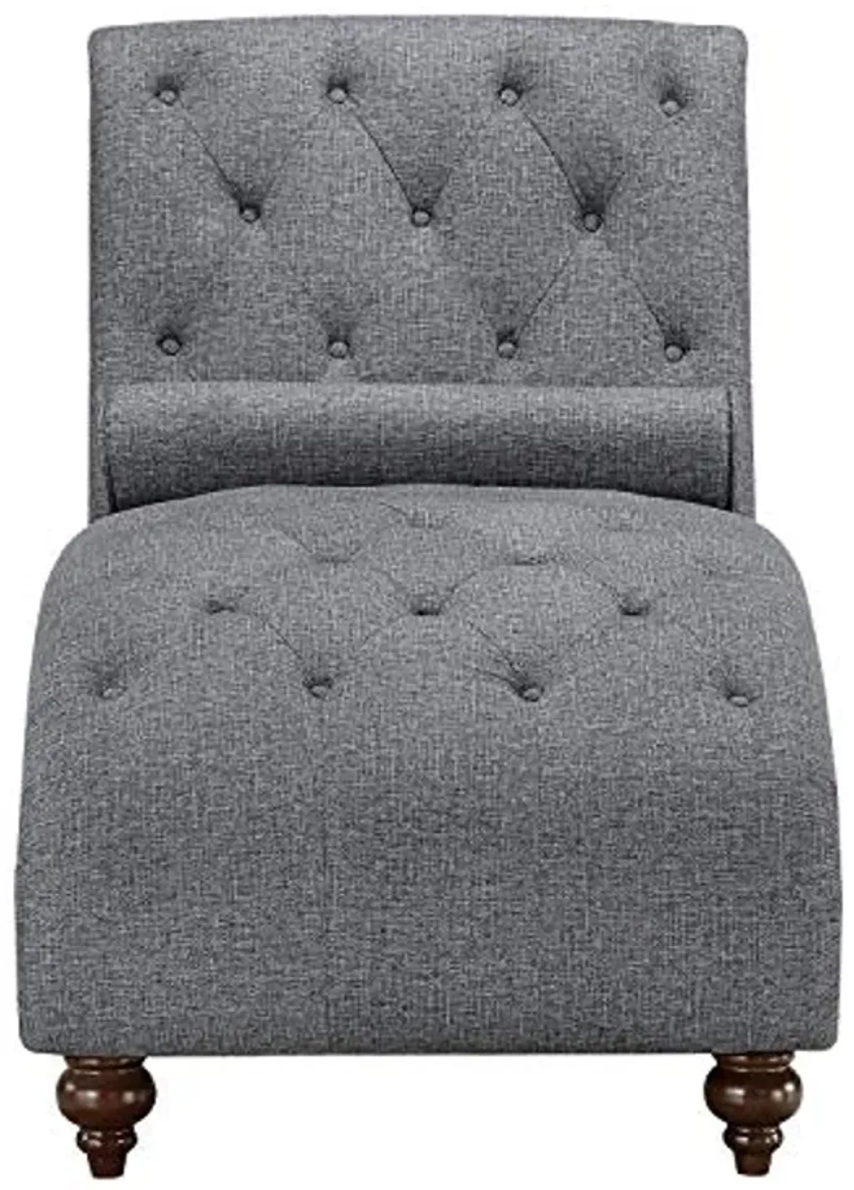 Lexicon Lambart Chaise Lounge, Gray (Silver Nailheads)