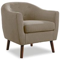 Lexicon Quill Accent Chair, Beige