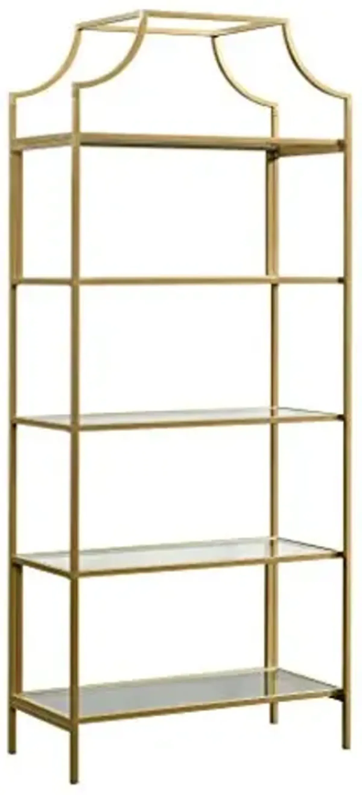 Sauder 424974 Curiod Bookcase, Satin Gold