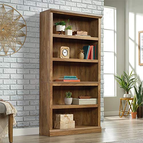 Sauder 5 Shelf Bookcase, Sindoori Mango Finish