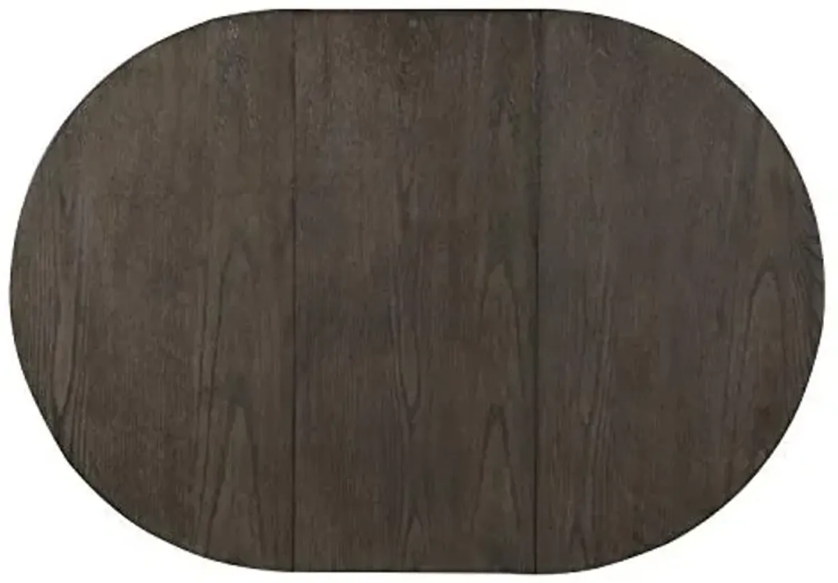 Lexicon Meyer Counter Height Dining Table for 4, Storage Base with Door, Two-Tone, Antique White & Rosy Brown