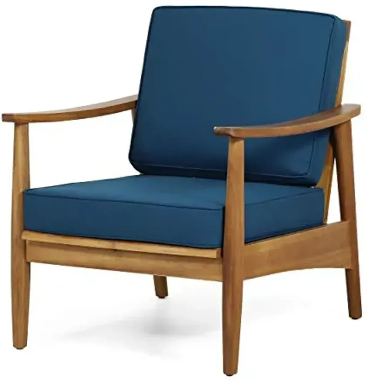 Christopher Knight Home Willowbrook Outdoor Club Chair with Cushion - Acacia Wood - Teak (Set of 2)