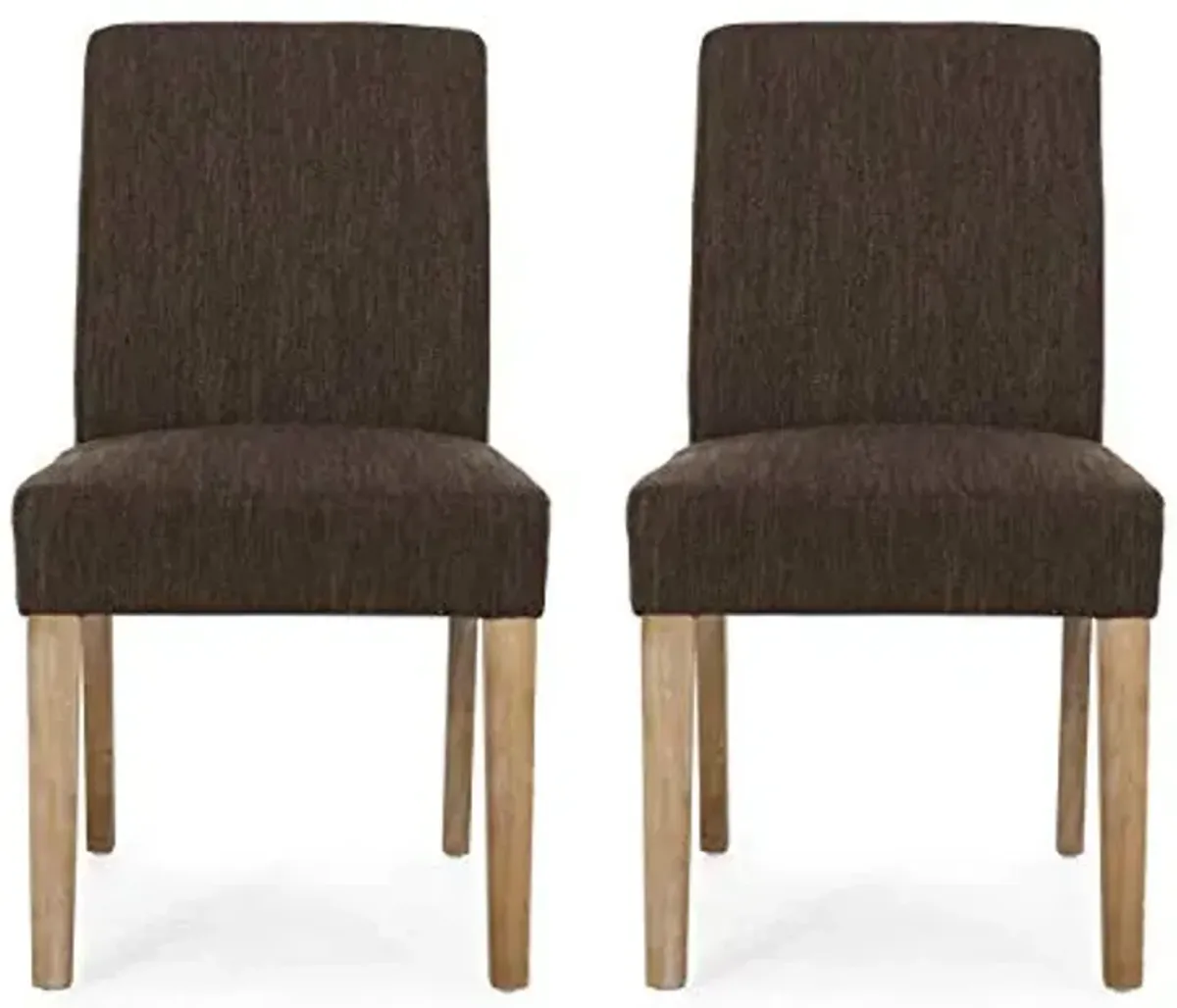 Christopher Knight Home Boling Contemporary Upholstered Dining Chair (Set of 2), Brown + Dark Brown