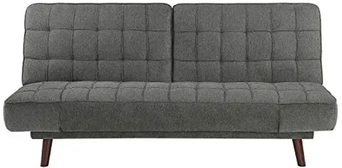 Lexicon Lulea Convertible Futon Sofa, Dark Gray