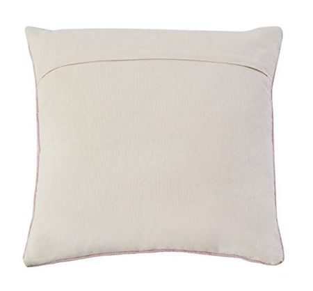 Safavieh Home Collection Aletha Boho 18-inch Peach Square Decorative Accent Pillow PLS9704A-1818, 1'6" x 1'6"