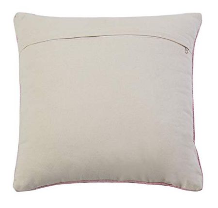 Safavieh Home Collection Avalina Boho 18-inch Pink Square Decorative Accent Pillow PLS9701A-1818, 1'6" x 1'6"