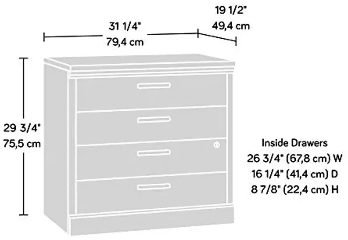 Sauder Aspen Post Lateral File, Prime Oak Finish