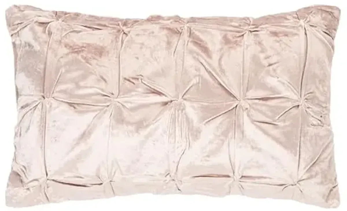 SAFAVIEH Home Collection Trinz Blush 12 x 20-inch Decorative Throw Pillow, 12"x22"