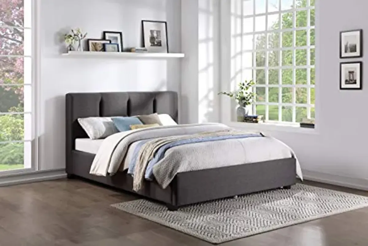 Lexicon Woodwell Platform Bed, King, Graphite