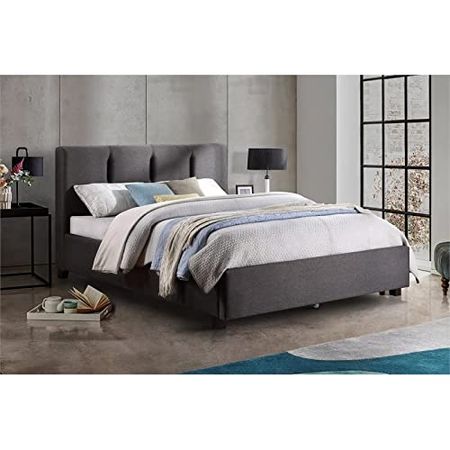Lexicon Woodwell Platform Bed, Full, Graphite