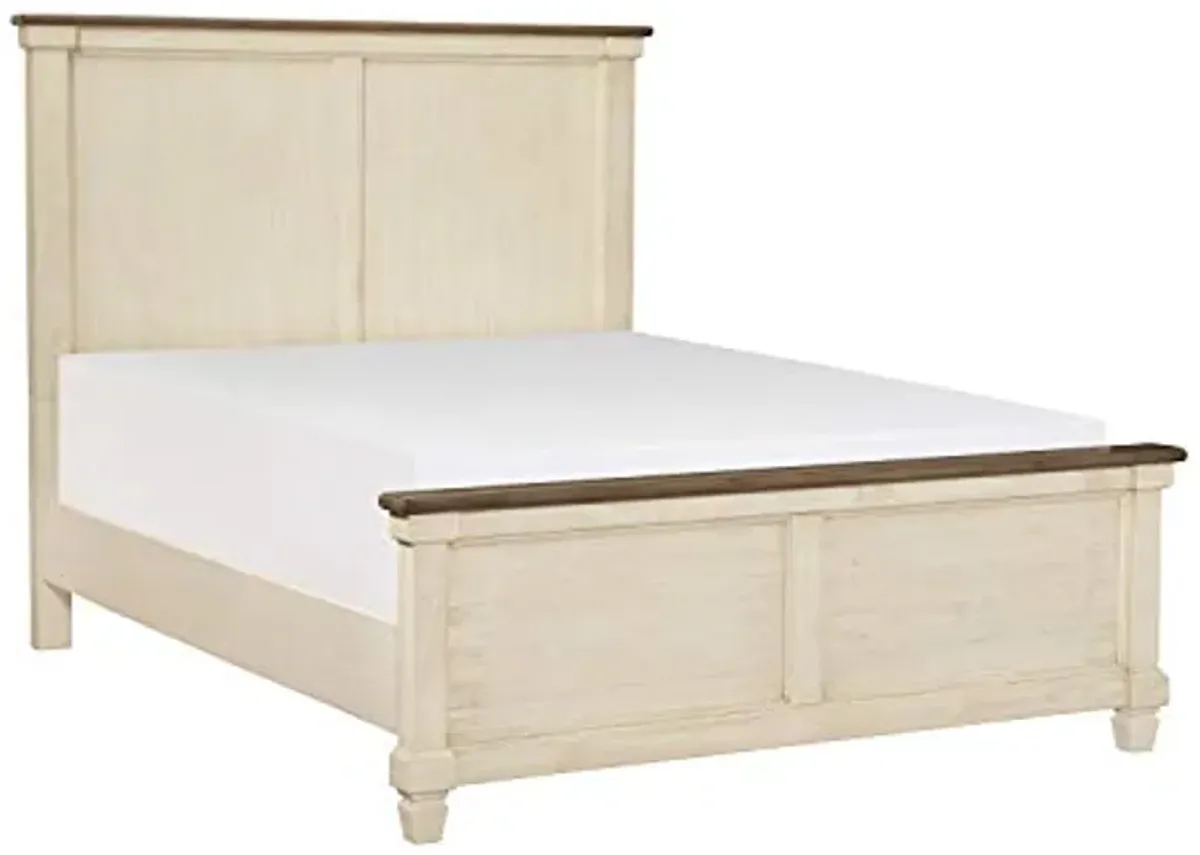 Lexicon Potrero Panel Bed, Queen, Antique White