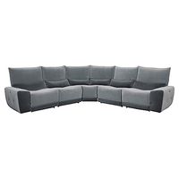 Lexicon Wiley Power Reclining Sectional Sofa, Two-Tone Gray