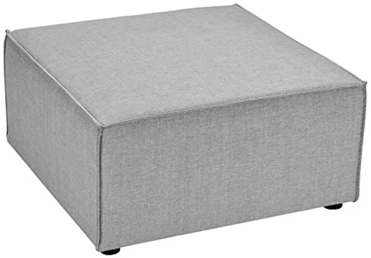 Modway EEI-4211-GRY Saybrook Outdoor Patio Upholstered Sectional Ottoman, Gray