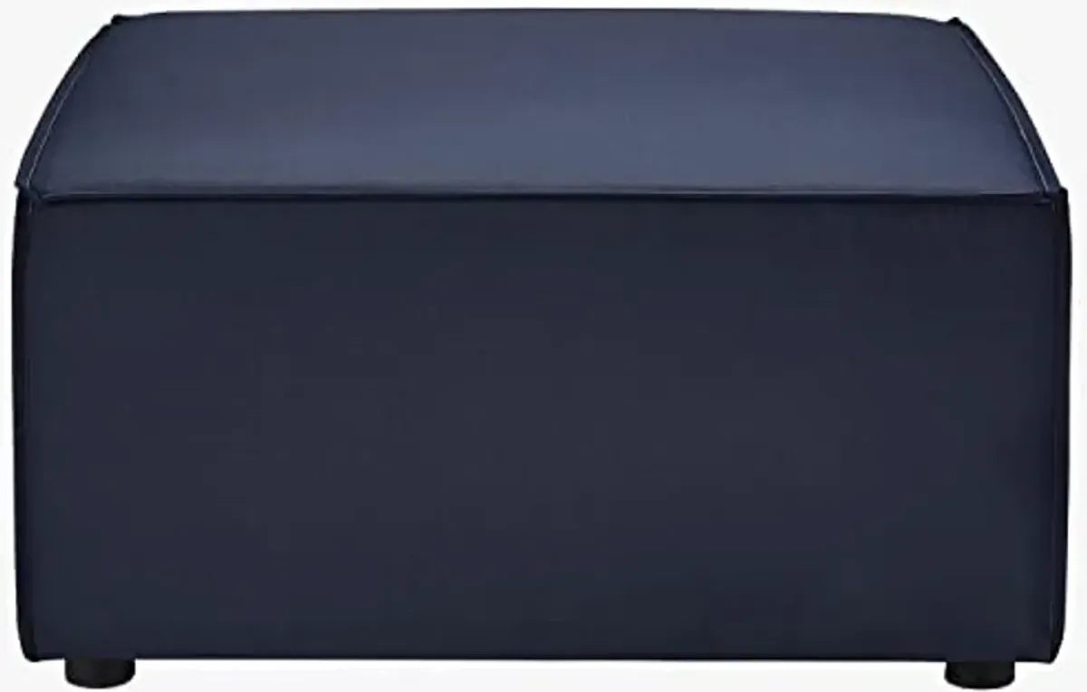 Modway EEI-4211-NAV Saybrook Outdoor Patio Upholstered Sectional Ottoman, Navy