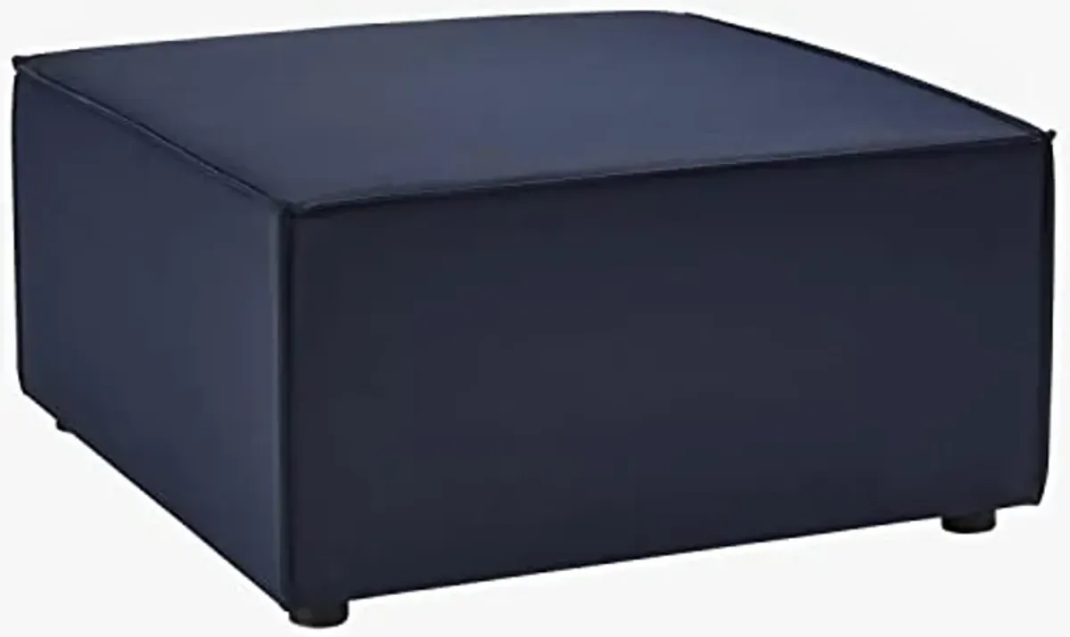 Modway EEI-4211-NAV Saybrook Outdoor Patio Upholstered Sectional Ottoman, Navy