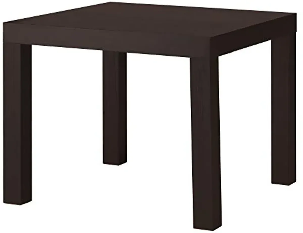 Ikea LACK Side table, 55x55 cm [Black-brown]