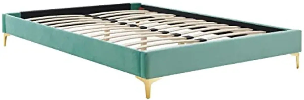 Modway MOD-6307-MIN Sutton King Performance Velvet Bed Frame, Mint