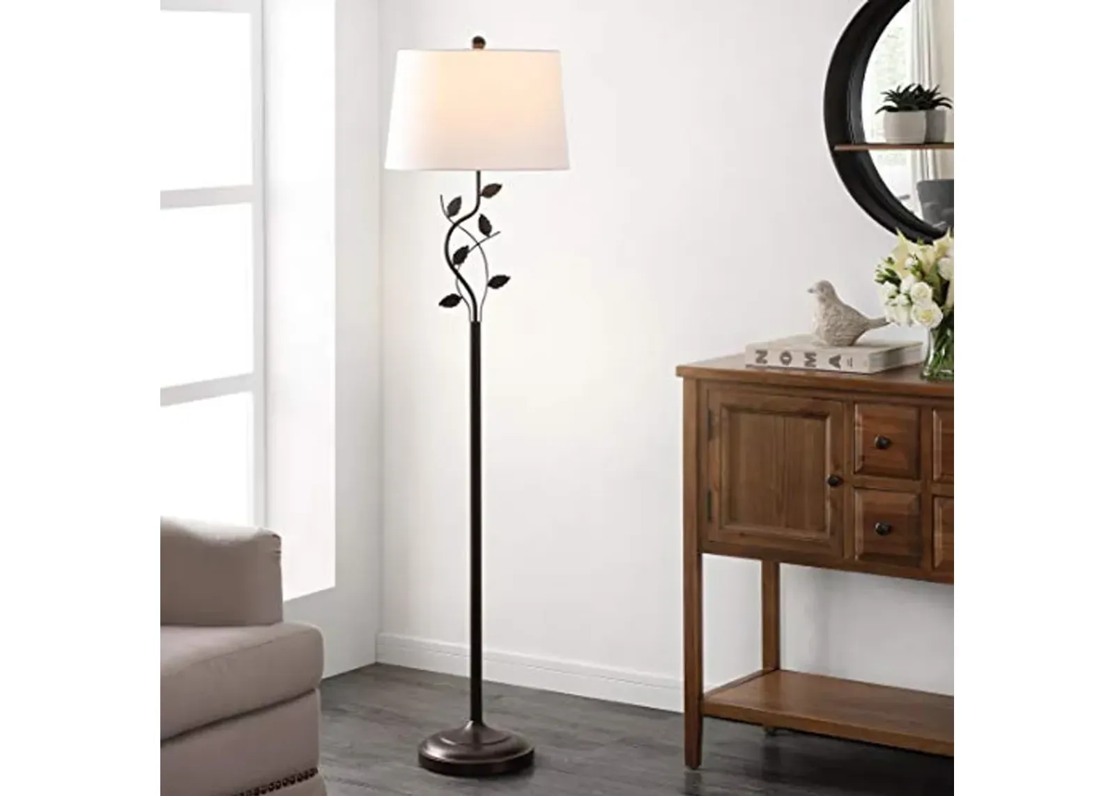 Safavieh Lighting Collection Rudy 62-inch Black Iron Floor Lamp (LED Bulb Included) FLL4091A