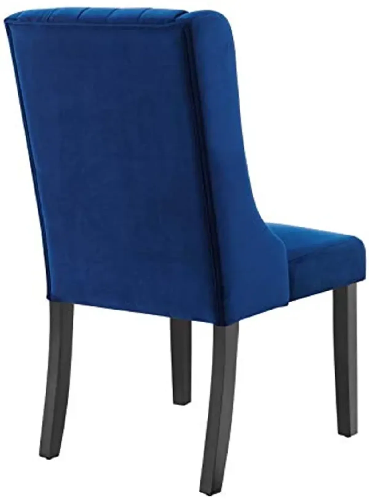 Modway Renew Parsons Performance Velvet Dining Side Chairs - Set of 2 in Navy